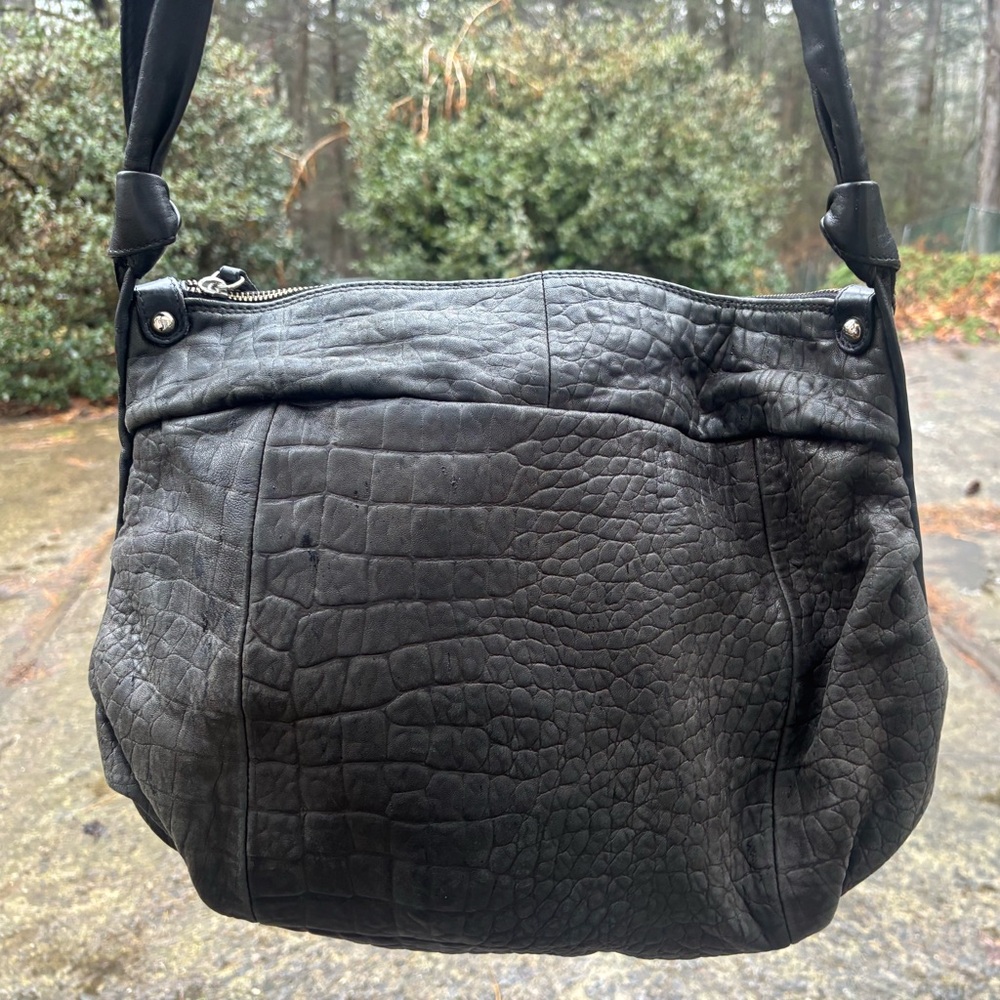 Furla Croc Embossed Crossbody Bag